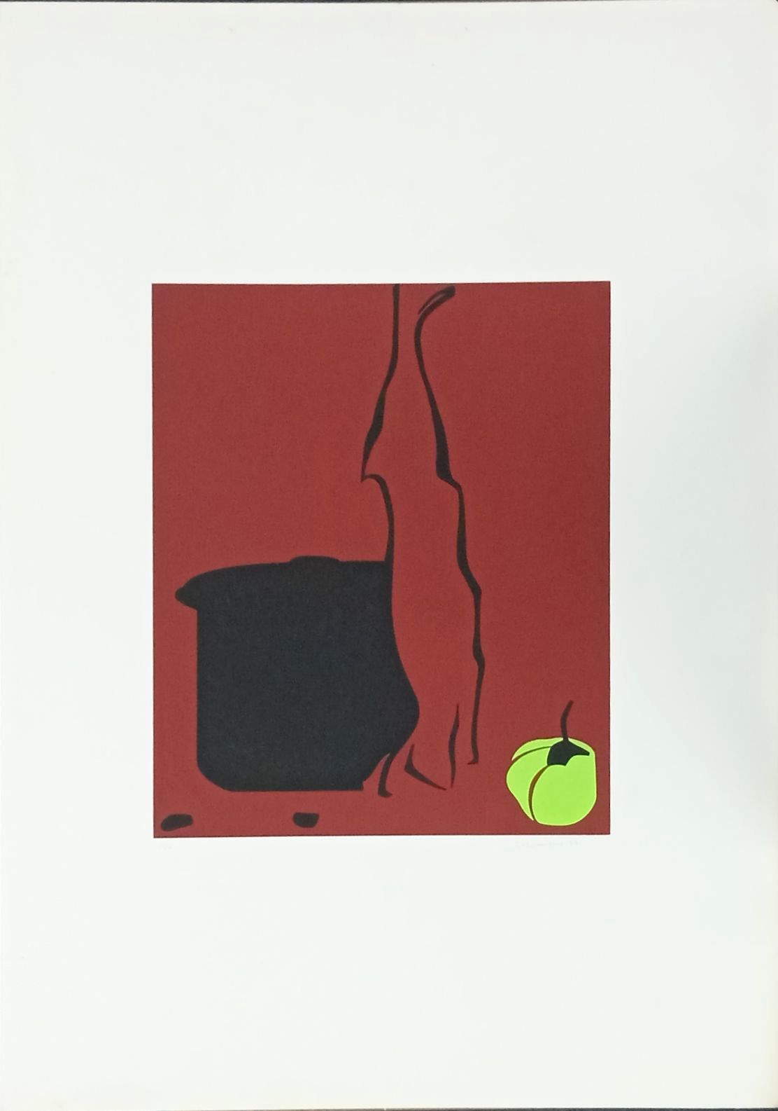 1987 Bodegón de la liebre (Chardin) (3 colores) 35x29,3 Serigrafía